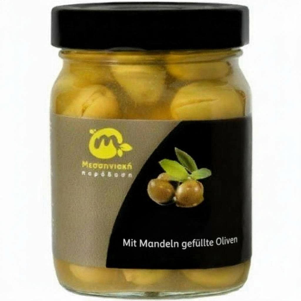 Mit Mandeln gefüllte Oliven