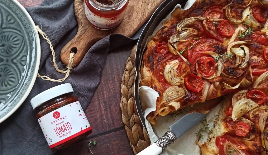 Ladenia Kimolos mit Tomaten-Chutney
