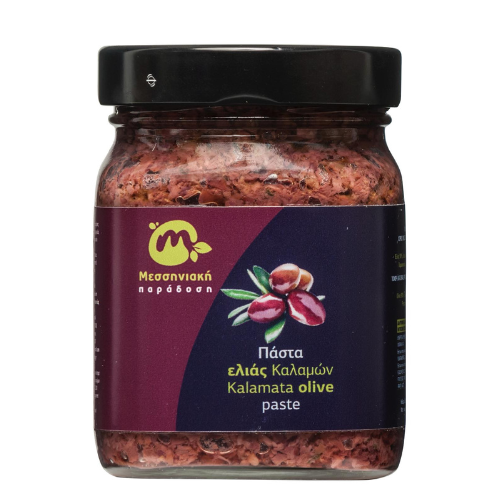 Paste aus schwarzen Oliven mit Kräutern