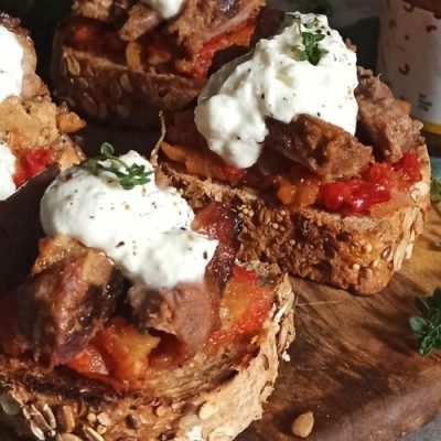 Bruschetta mit Orangen-Chutney